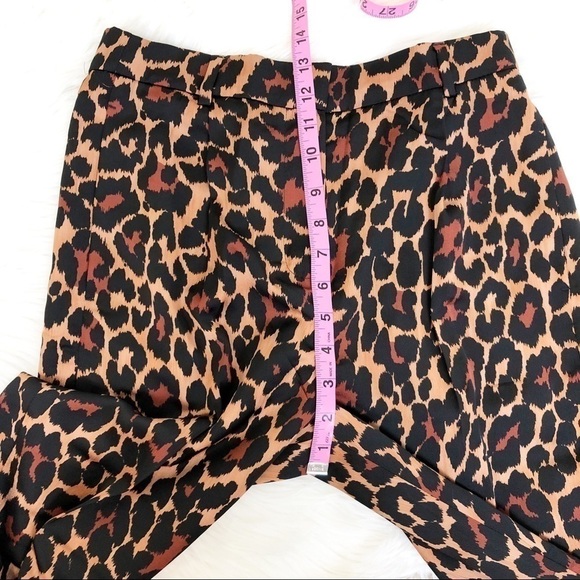 New J. Crew High-rise Wide-leg Trouser in Leopard - Picture 10 of 11
